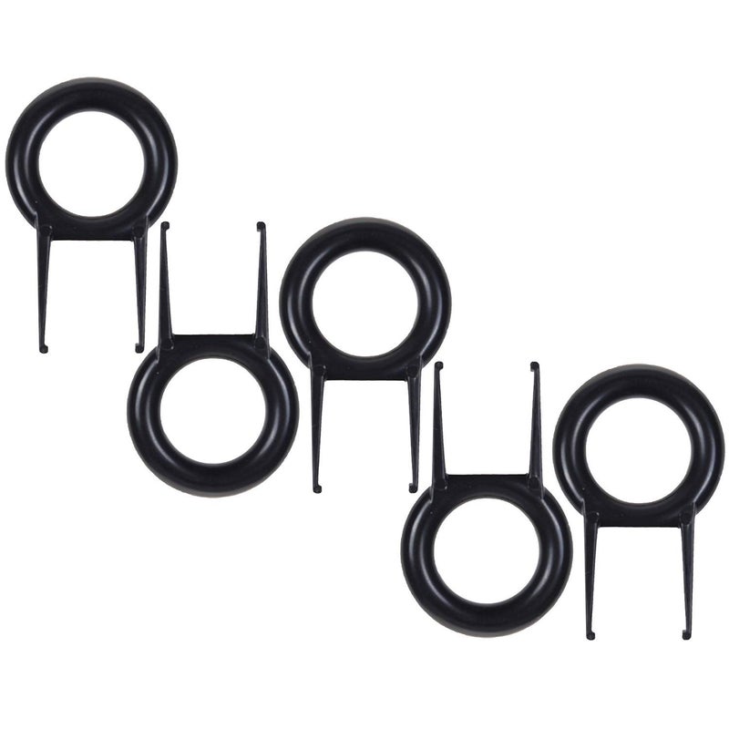 APUXON 5Pack Black Color Rounded Key Puller Keycap Puller/Key Cap Remover Tool for Mechanical Keyboard - Image 2